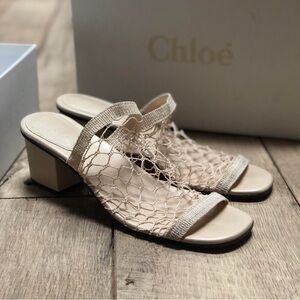 Chloe Crochet Mesh “Lucy” Sandals